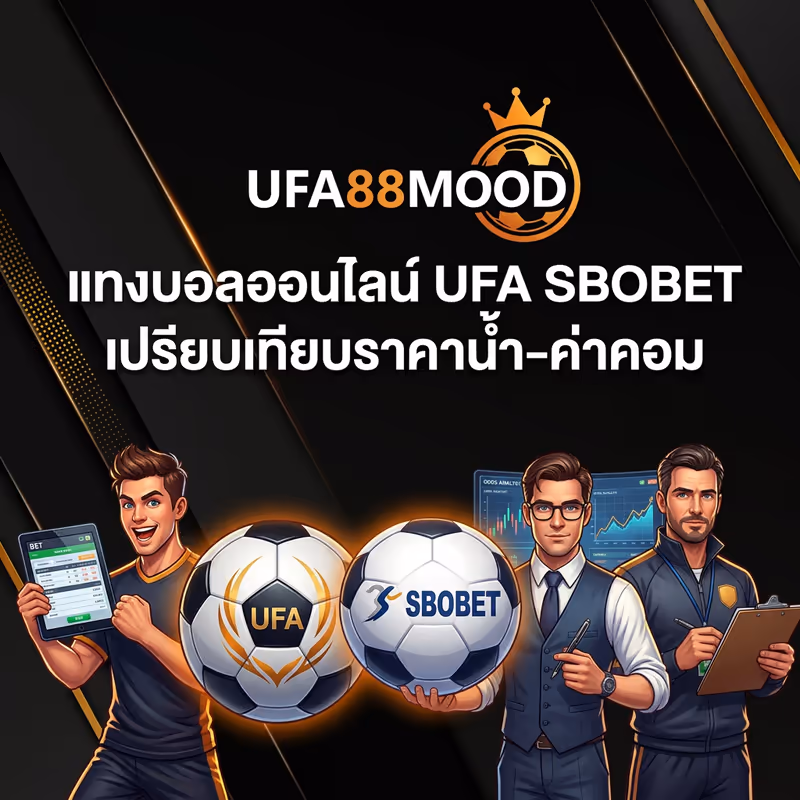 แทงบอลออนไลน์ UFA SBOBET เปรียบเทียบราคาน้ำ-ค่าคอม